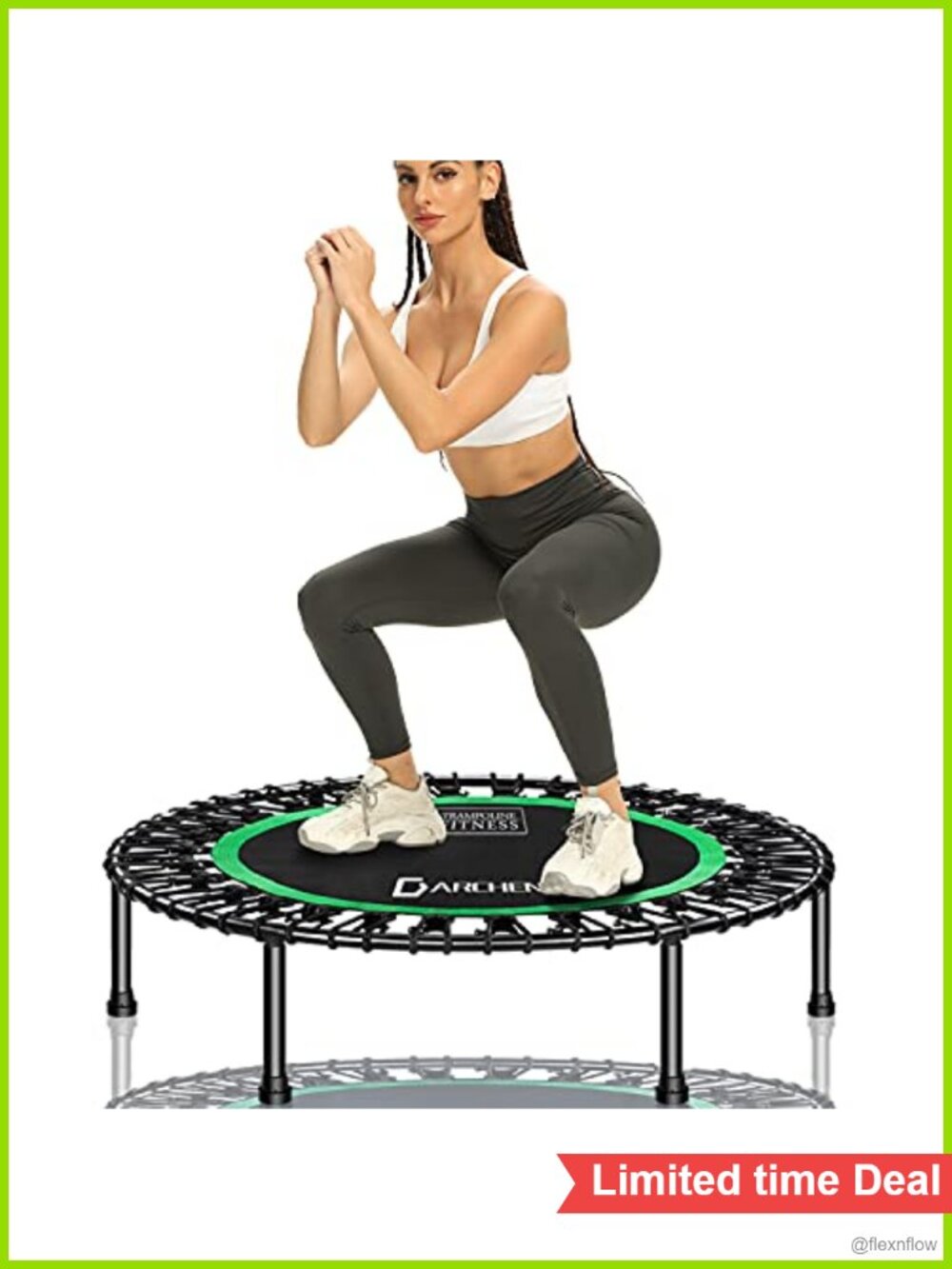 Mini Trampoline 450 lbs Rebounder Indoor Exercise Workout Fitness Quiet